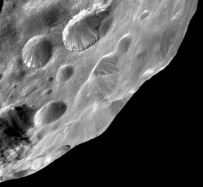 Close-Up of Phoebe as Seen from Cassini