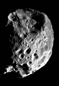 Saturn's Moon Phoebe as Seen by Cassini