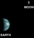 Earth and Moon from MGS