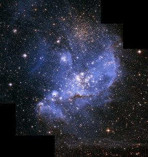 Hubble Space Telescope Shows Infant Stars within Small Magellanic Cloud (SMC)