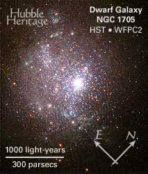 NGC 1705 - Irregular Dwarf Galaxy