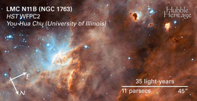 HII Region - N11B in the Large Magellenic Cloud - NGC 1763
