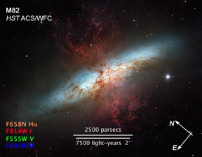 Starburst Galaxy - M82 AKA NGC 3034 AKA The Cigar Galaxy