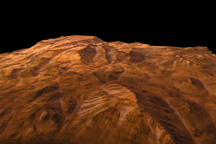 Mars Express 3-D Rendering of Valles Marineris