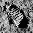 Armstrong Footprint on the Moon