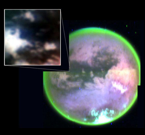 Titan as seen with Cassini's Visual Spectrometer