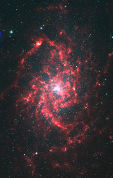 M33 - Pinwheel Galaxy - taken by Spitzer Space Telescope (SST)